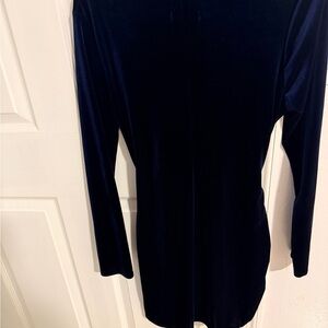 B Darlin Navy Velvet Mini Dress